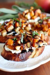 Butternut Squash Apple Bruschetta