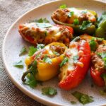 Sausage and Cream Cheese Stuffed Mini Peppers