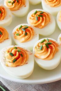Pumpkin Deviled Eggs