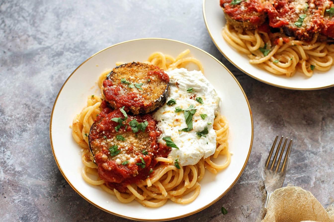 Eggplant Parmesan Pasta