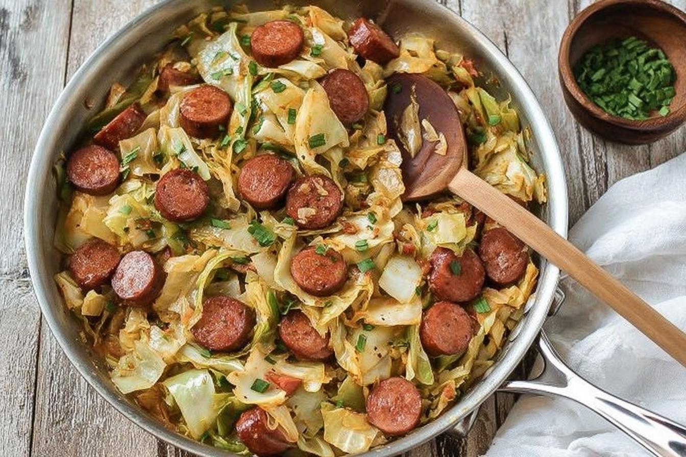 Kielbasa and Cabbage Skillet