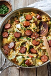 Kielbasa and Cabbage Skillet