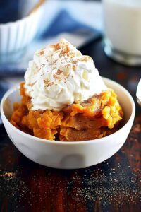 Slow Cooker Pumpkin Pie Pudding