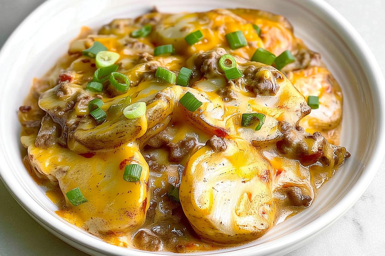 Crockpot Hamburger Potato Casserole