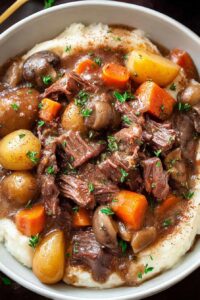 Crockpot Beef Bourguignon