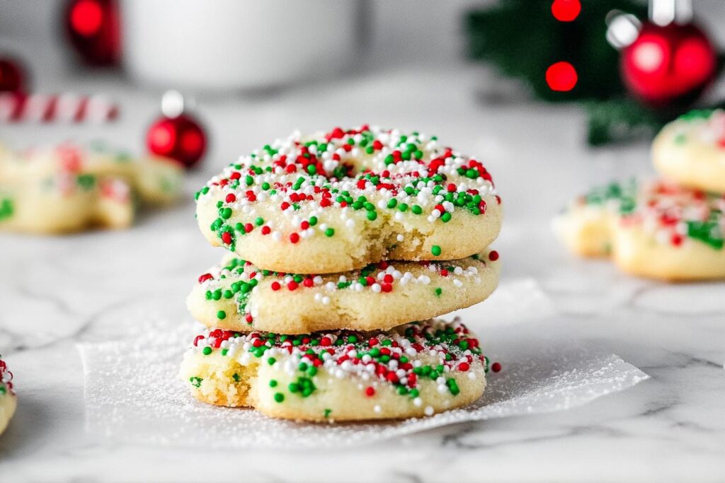 Christmas Sprinkle Sugar Cookies