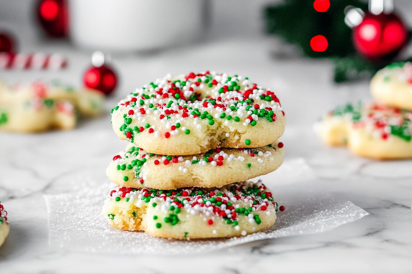 Christmas Sprinkle Sugar Cookies
