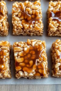 Salted Caramel Rice Krispie Treats