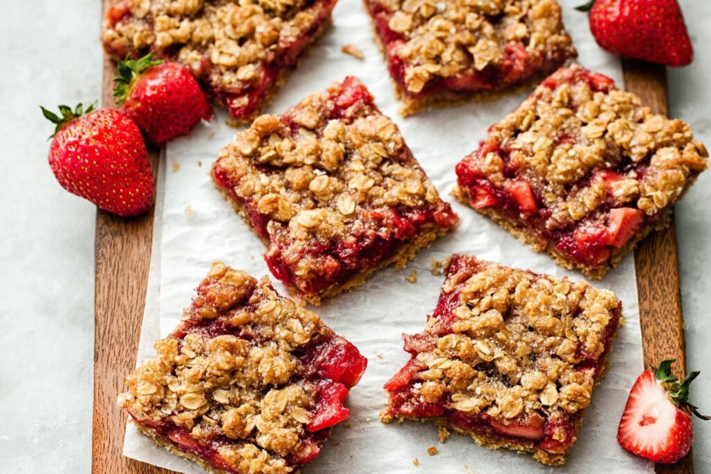 Strawberry Oatmeal Bars