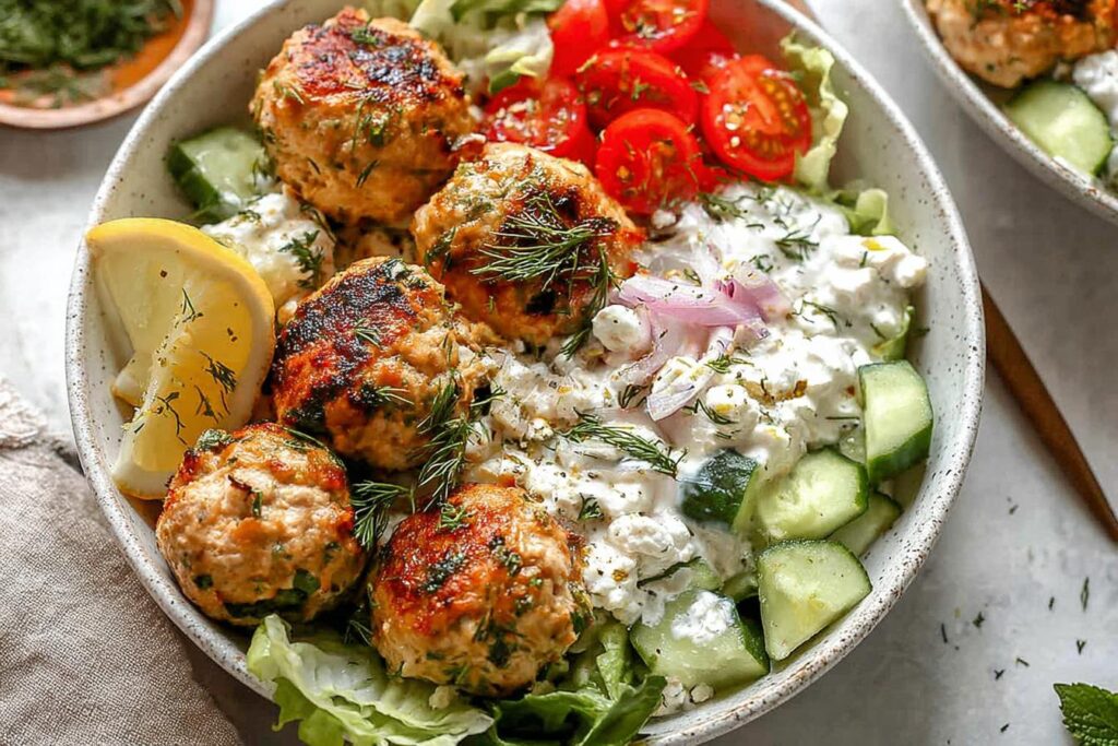 Greek Chicken Meatballs