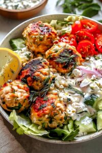 Greek Chicken Meatballs