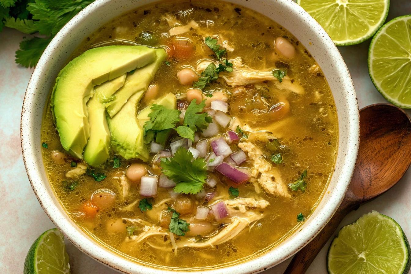 Salsa Verde Chicken Soup