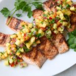 Grilled Salmon with Nectarine Salsa