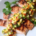 Grilled Salmon with Nectarine Salsa