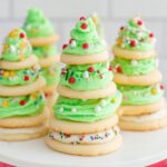 Stacked Christmas Tree Sugar Cookies