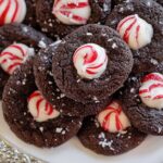 Peppermint Kiss Chocolate Cookies