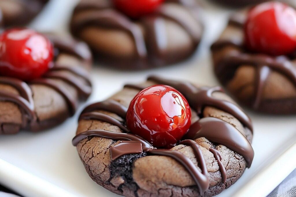 Chocolate Covered Cherry Cookies