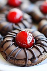 Chocolate Covered Cherry Cookies