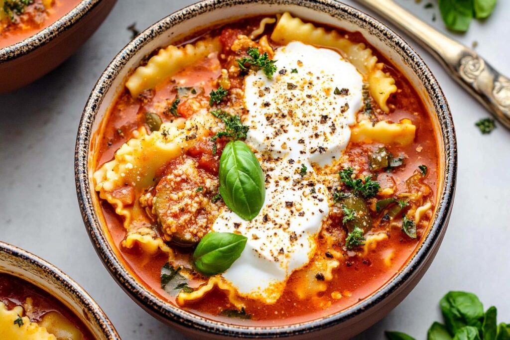 Homemade Lasagna Soup