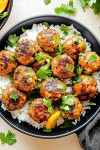 Orange Chicken Meatballs
