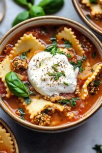 Homemade Lasagna Soup
