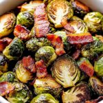 Balsamic Roasted Brussels Sprouts with Bacon