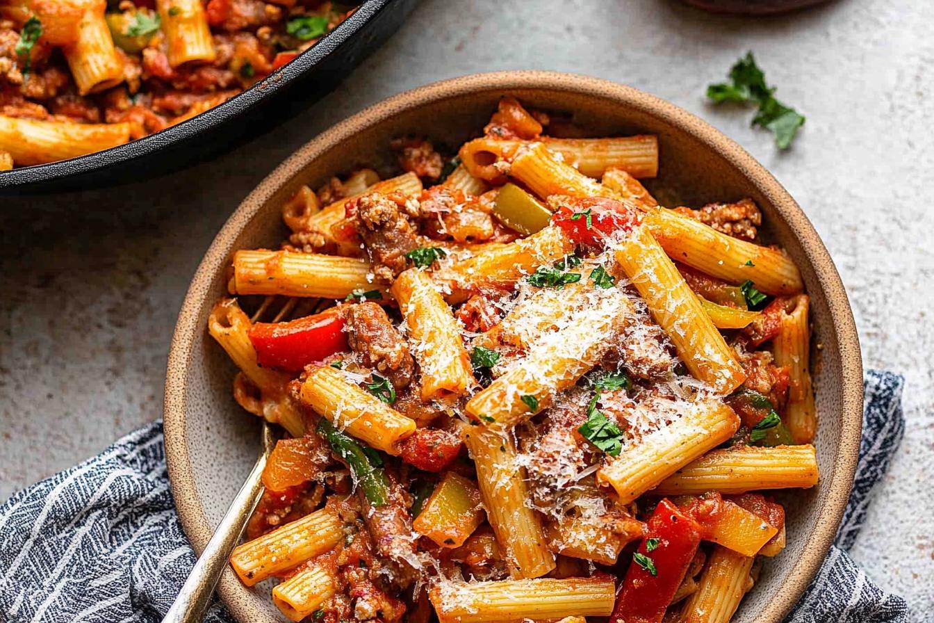 Sausage and Peppers Pasta