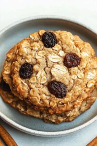 Healthy Oatmeal Raisin Cookies
