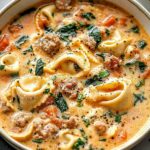 Creamy Sausage Tortellini Soup