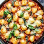 One Skillet Baked Gnocchi