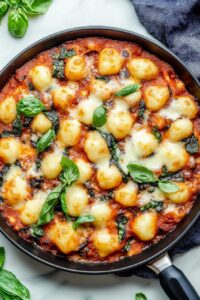 One Skillet Baked Gnocchi