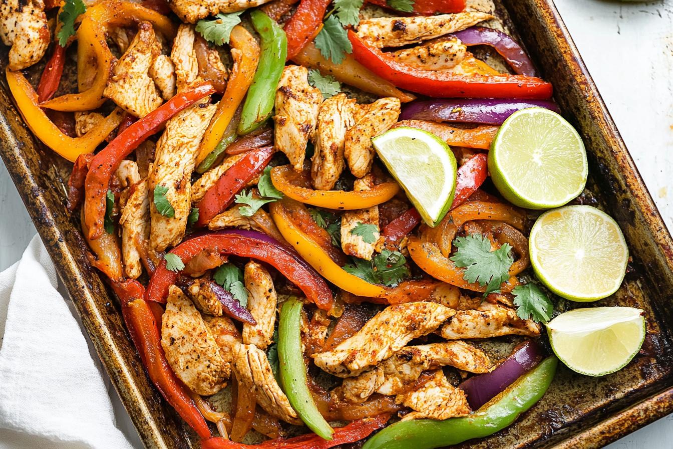 Sheet Pan Chicken Fajitas