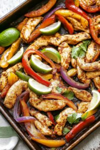 Sheet Pan Chicken Fajitas
