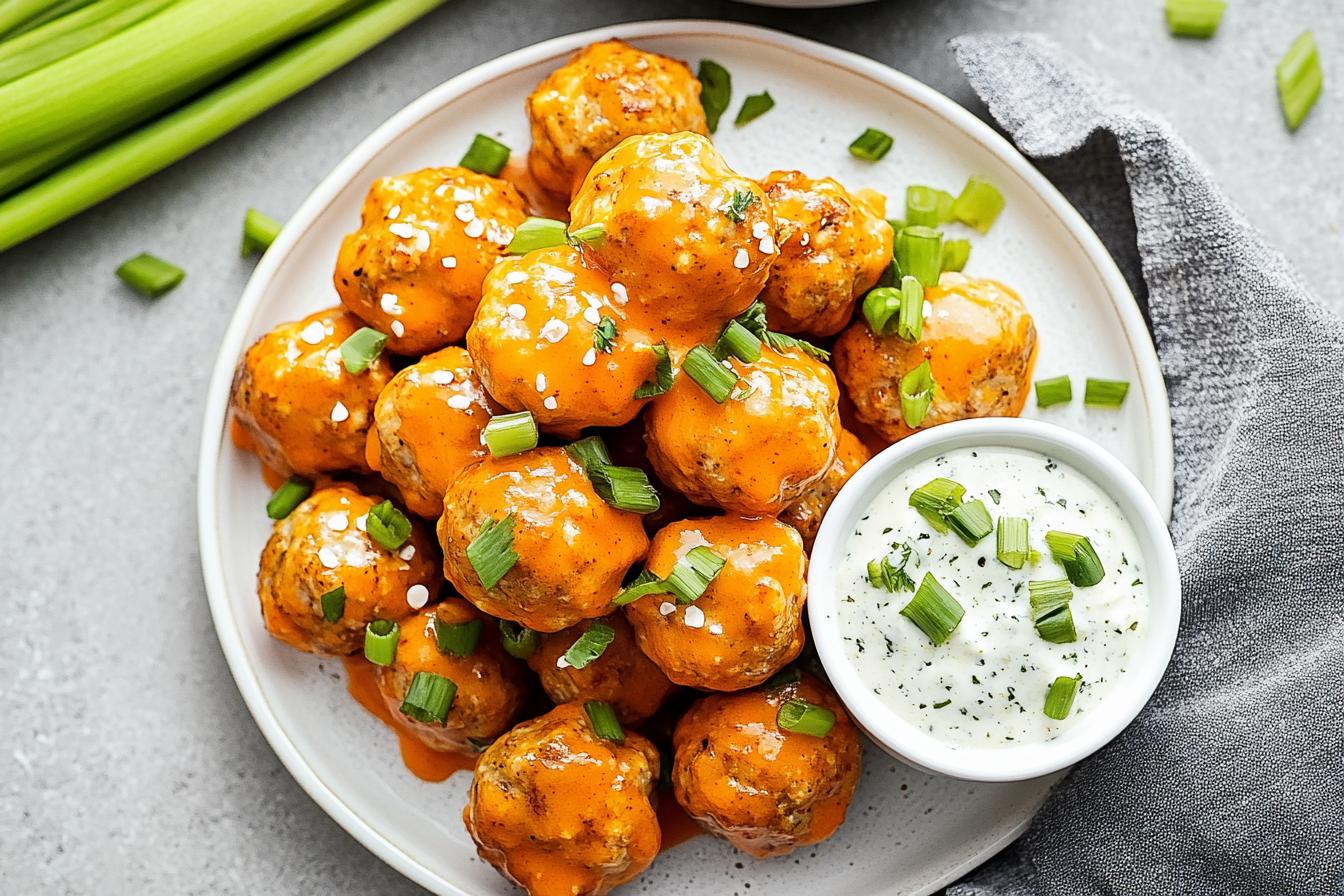 Buffalo Chicken Meatballs