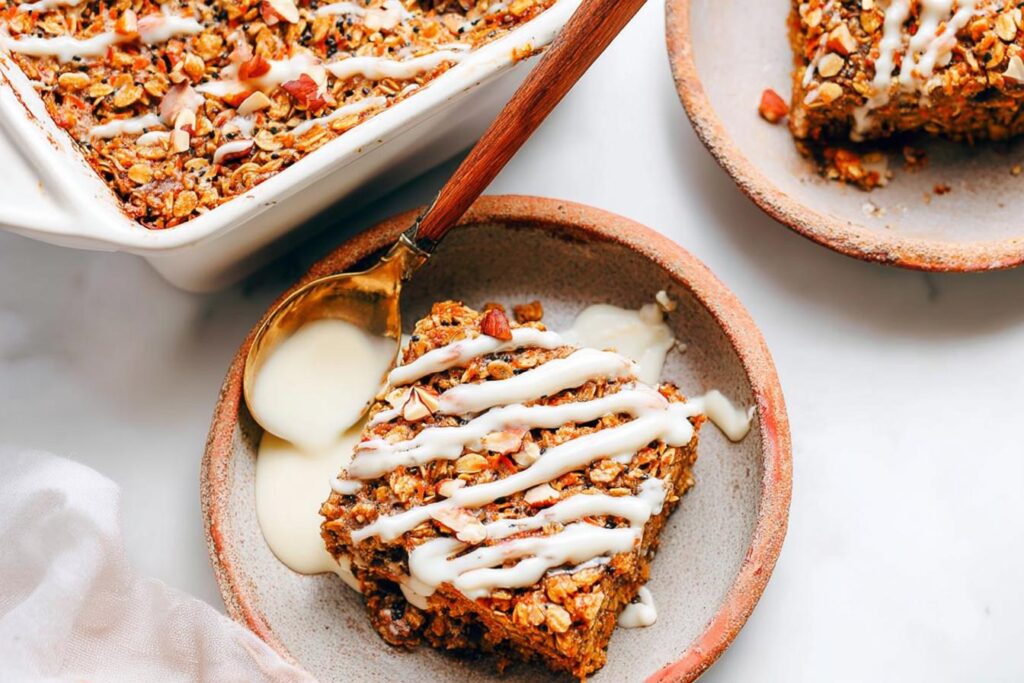 Carrot Cake Baked Oatmeal