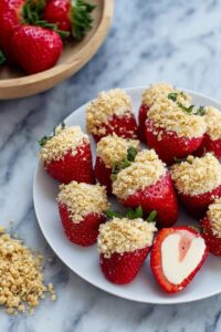 Cheesecake Stuffed Strawberries