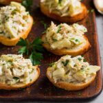 Crab Artichoke Toasts