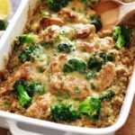 Creamy Chicken Quinoa and Broccoli Casserole