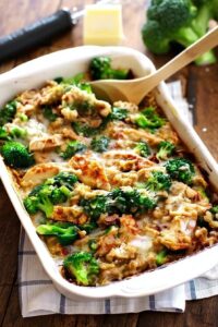 Creamy Chicken Quinoa and Broccoli Casserole