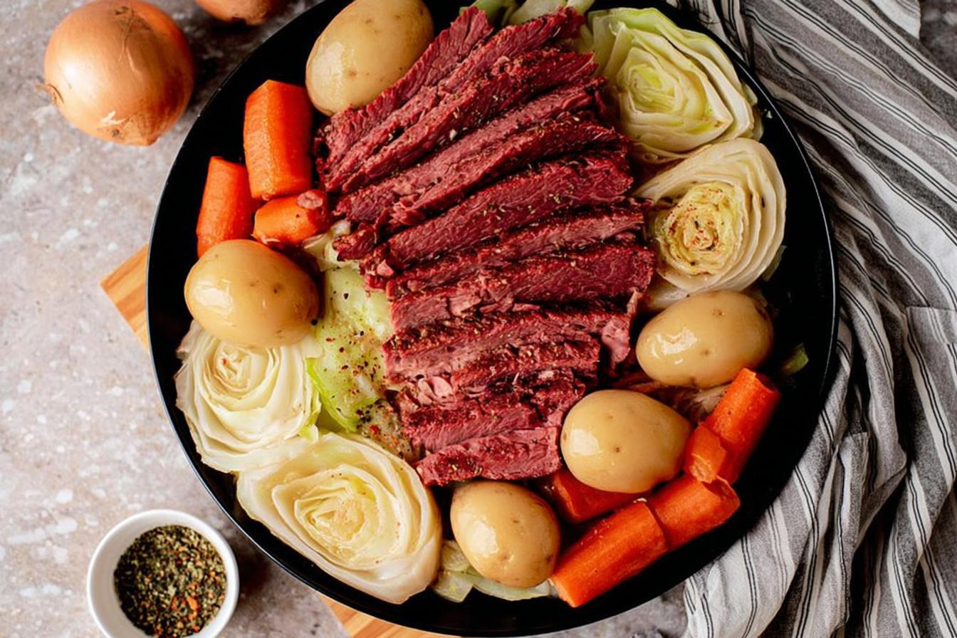 Dutch Oven Corned Beef and Cabbage