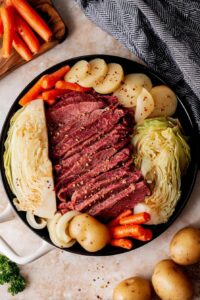 Dutch Oven Corned Beef and Cabbage