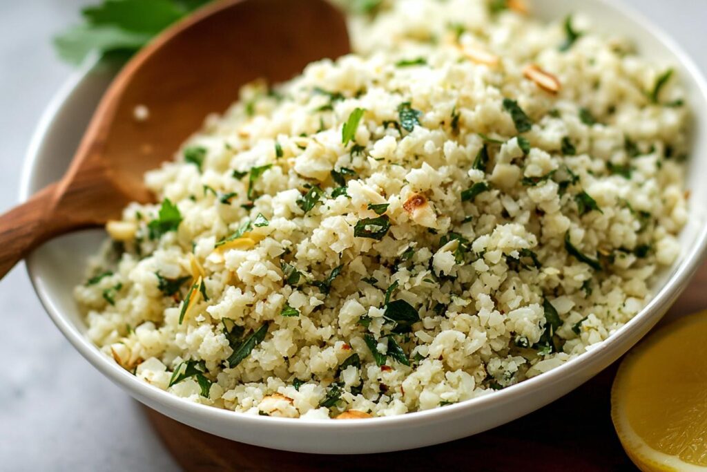 Garlic Herb Cauliflower Rice