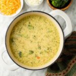 High Protein Broccoli Cheddar Soup