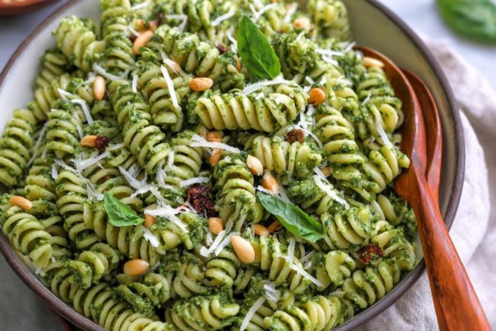 Kale Pesto Pasta with Homemade Kale Pesto