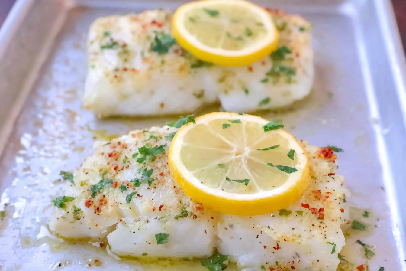 Lemon Garlic Baked Cod