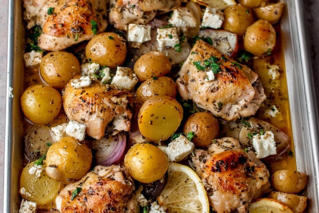 Lemon Garlic Chicken and Potatoes