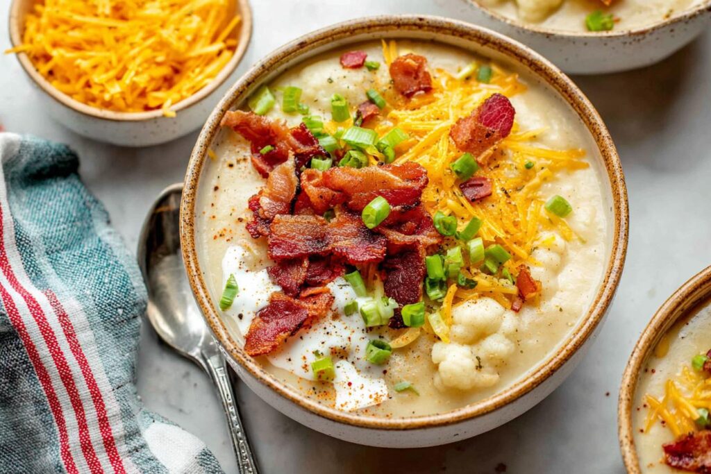Loaded Cauliflower Soup