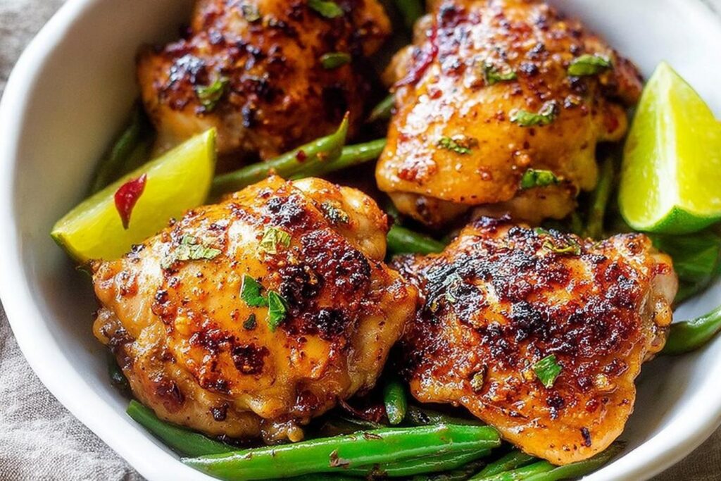 Marinated Oven Baked Chicken Thighs