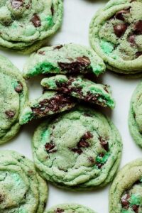 Mint Chocolate Chip Cookies