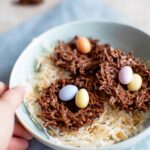 No Bake Chocolate Coconut Nests